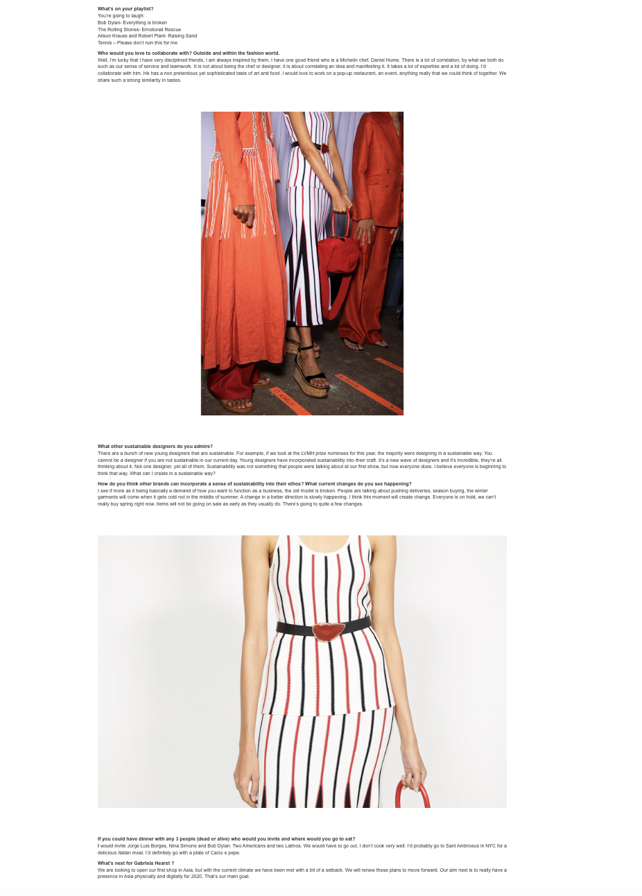 Gabriela Hearst — In Conversation