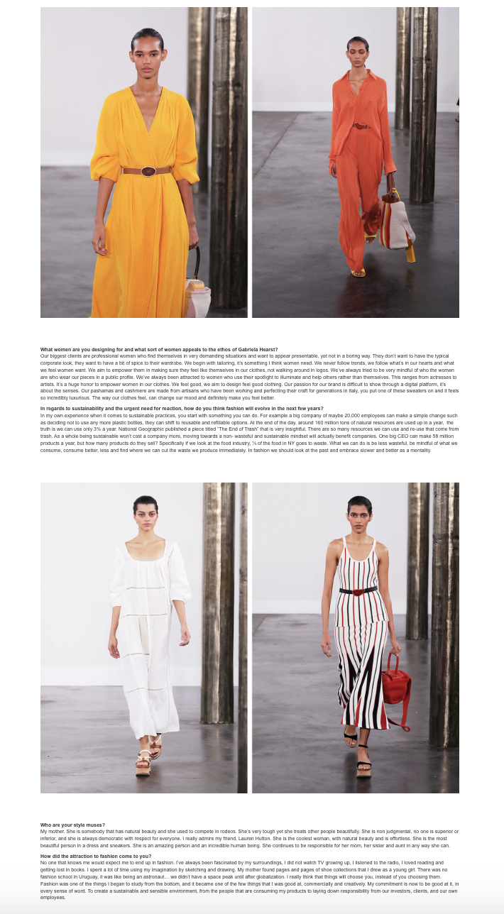 Gabriela Hearst — In Conversation