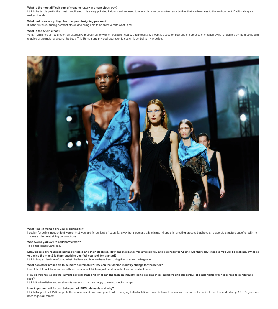 LuisaViaRoma editorial — runway look